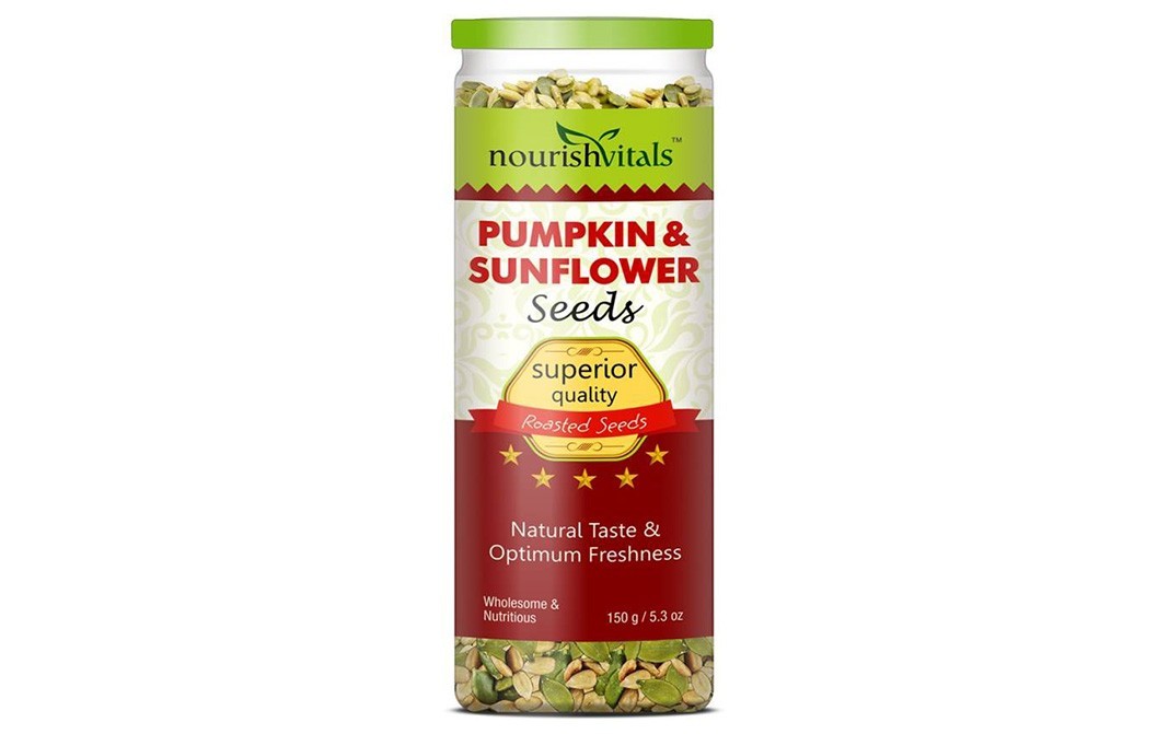 NourishVitals Pumpkin & Sunflower Seeds (Roasted)   Jar  150 grams